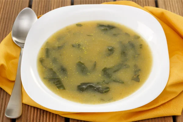 Gemüsesuppe mit Petersilie — Stockfoto