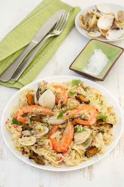 Nasi dengan Seafood — Stok Foto