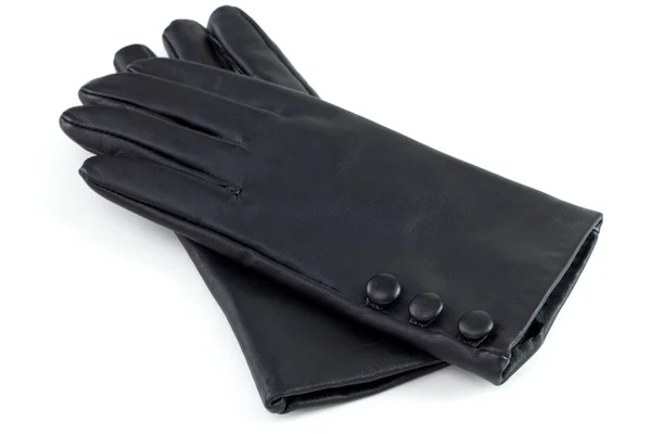 Kožené rukavice na bílém pozadí — Stock fotografie
