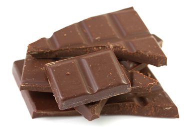 çikolatam beyaz zemin üzerine