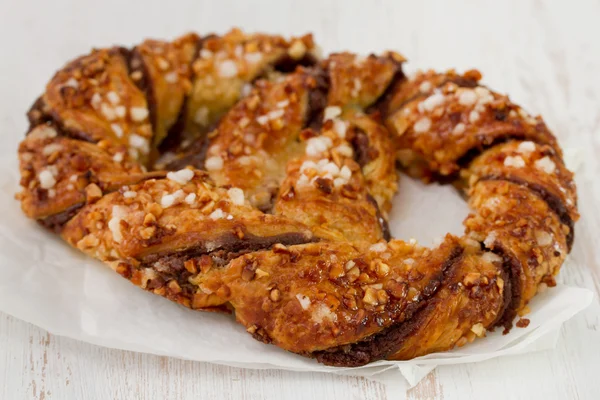 Kuchen mit Schokolade — Stockfoto