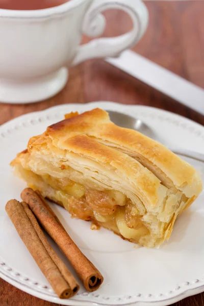 Strudel on the plate — Stock Photo, Image
