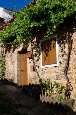 kapı ile Portekiz taş ev