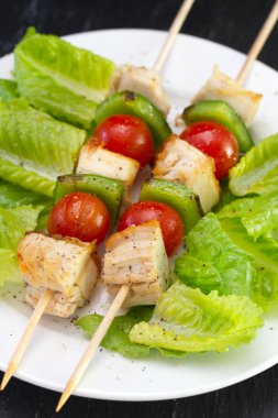 sebze ve salata tavuk