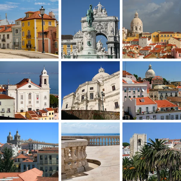Kolaż z Lizbony — Zdjęcie stockowe