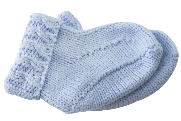 Blue baby socks — Stock Photo, Image