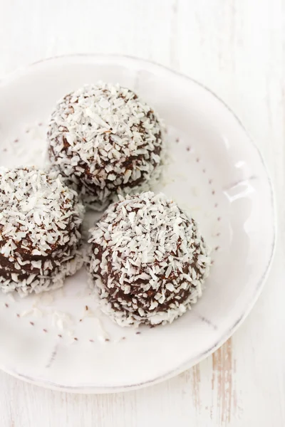 Chocolate coconut sweets — Stock Photo, Image