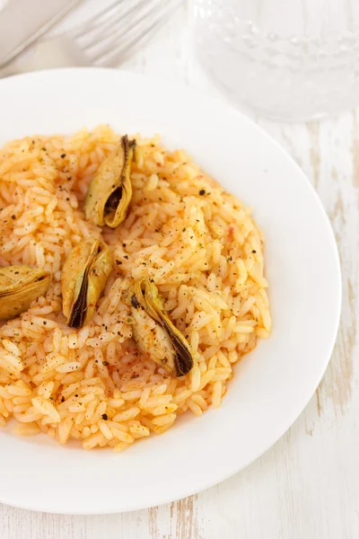 Rice with mussels — Stock Photo, Image