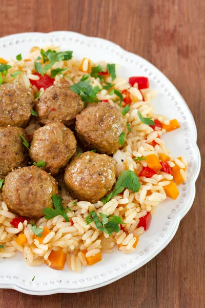 Boulettes de viande au riz — Photo