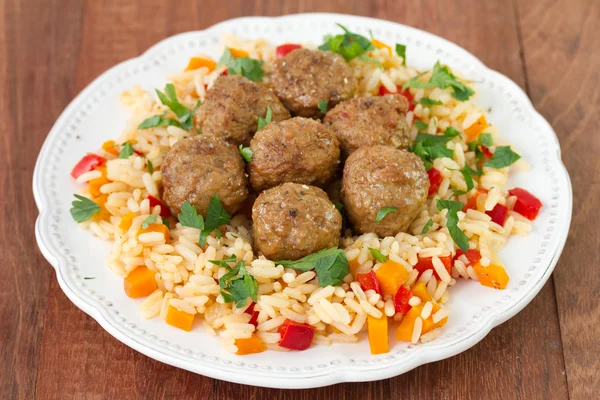 Boulettes de viande au riz — Photo