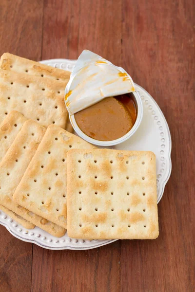 Toasts with fish pate — Stock Photo, Image