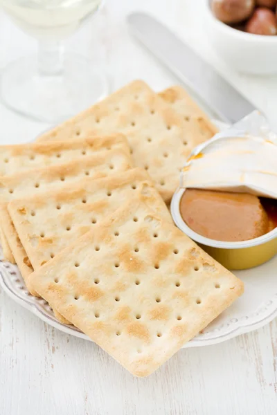 Toasts with fish pate — Stock Photo, Image