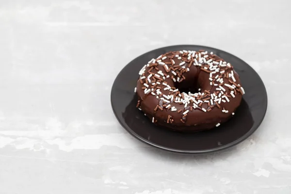 Chocolate Doughnut Icing Small Dish Ceramic — Stock Photo, Image