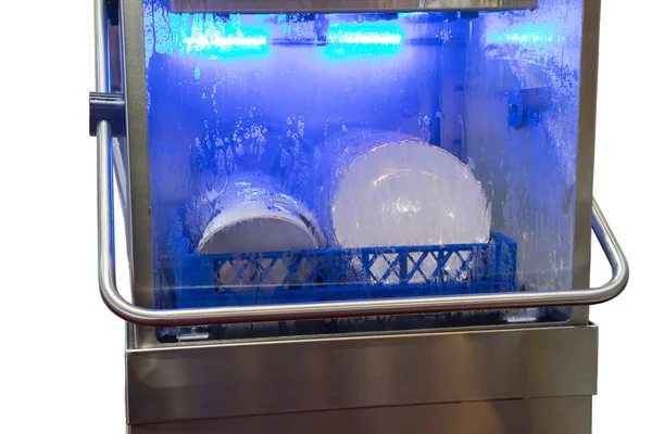 Gloass Schüssel Geschirrspülmaschine Mit Isoliertem Weiß — Stockfoto