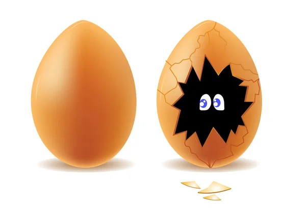 Śmieszne jajko — Wektor stockowy