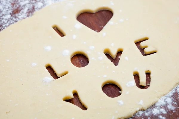 Amore cookie cutter — Foto Stock