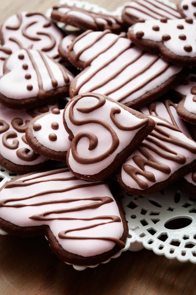 Den svatého Valentýna soubory cookie — Stock fotografie