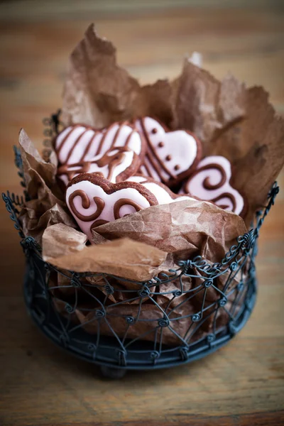 Valentinstag-Kekse — Stockfoto