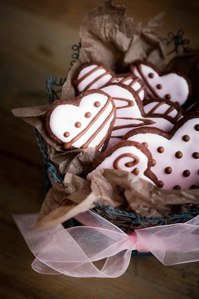 Aftelkalender voor Valentijnsdag Cookies — Stockfoto