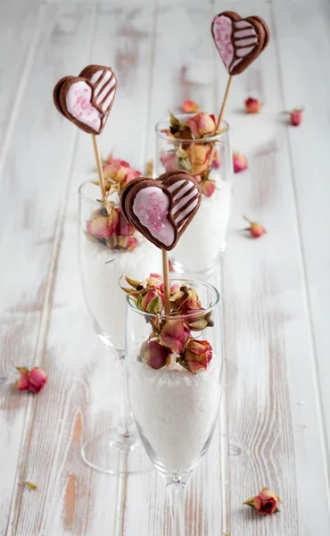 Galleta de San Valentín aparece —  Fotos de Stock