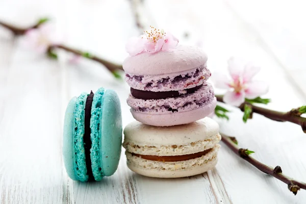 Francia macaroons — Stock Fotó