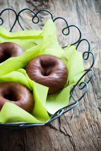 Chocolate donuts — Stock Photo, Image