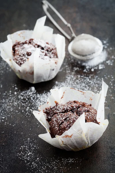 Bolinho de chocolate — Fotografia de Stock