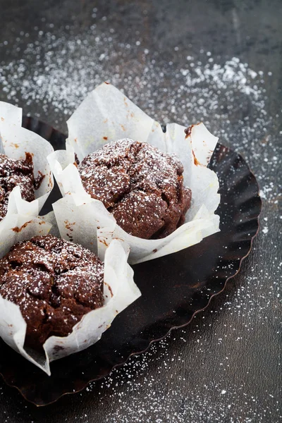 Čokoládový muffin — Stock fotografie