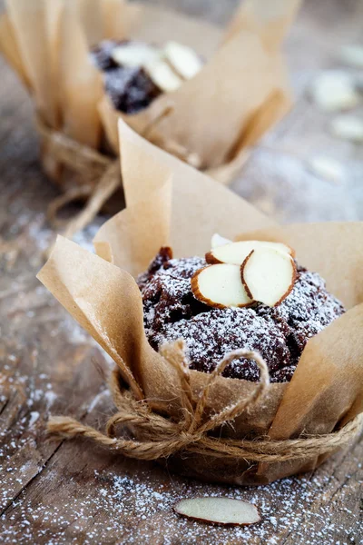 Muffins de chocolate — Fotografia de Stock