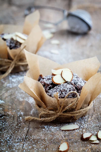 Muffins de chocolate — Fotografia de Stock