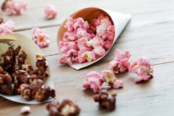 Popcorn al cioccolato Immagine Stock