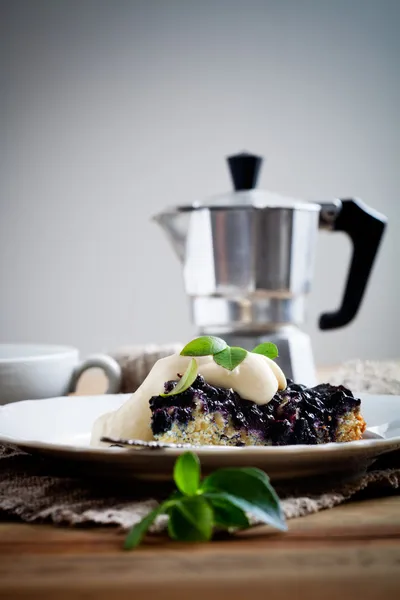 Blaubeerkuchen — Stockfoto