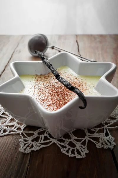 Vanilj pudding — Stockfoto