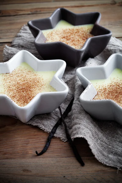 Vanilj pudding — Stockfoto