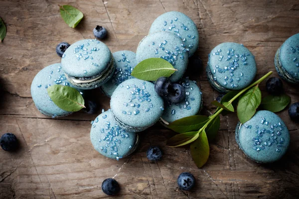 Blueberry macaroons — Stock Photo, Image