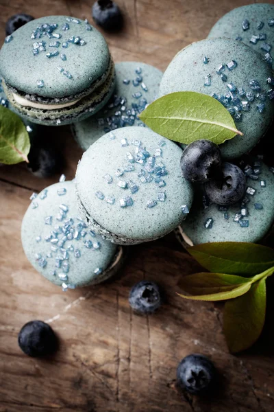 Blueberry macaroons — Stock Fotó