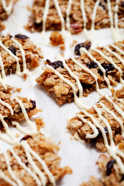 Zelfgemaakte muesli bars — Stockfoto