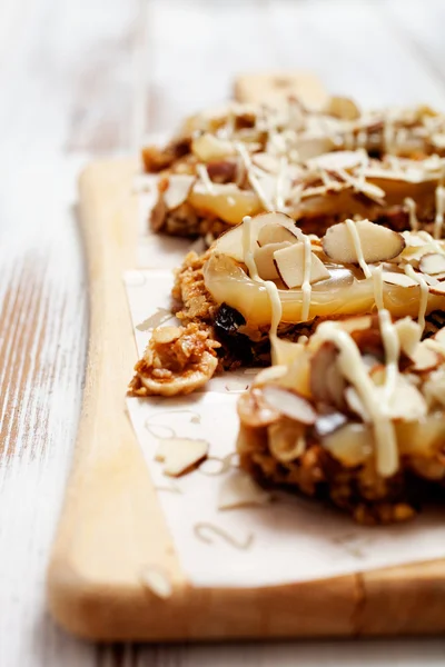 Zelfgemaakte muesli bars — Stockfoto