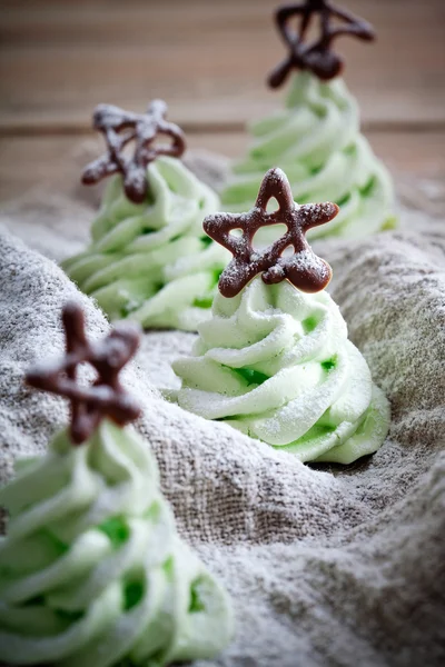 Noel ağacı meringues — Stok fotoğraf