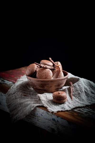 Σοκολάτα macaroons — Φωτογραφία Αρχείου