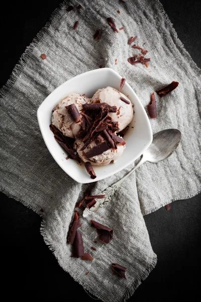 Chocolate ice cream — Stock Photo, Image