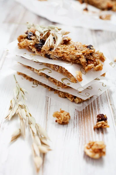 Zelfgemaakte muesli bars — Stockfoto