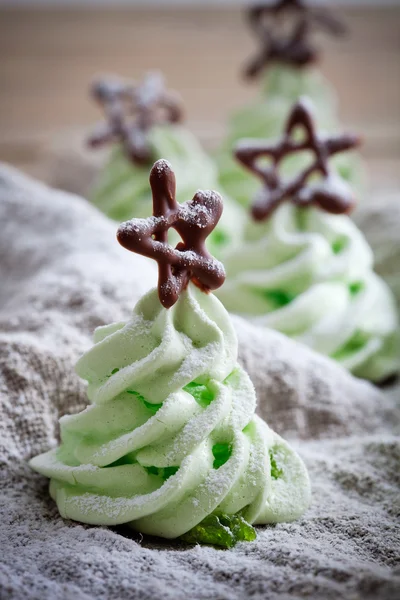 Noel ağacı meringues — Stok fotoğraf