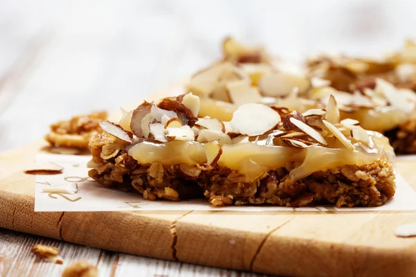 Hemgjord granola barer — Stockfoto