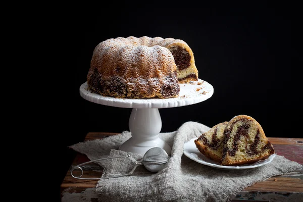 Μαρμάρινο bundt κέικ Φωτογραφία Αρχείου