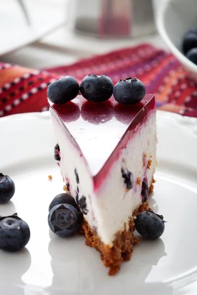 Blueberry cheesecake Royaltyfria Stockfoton