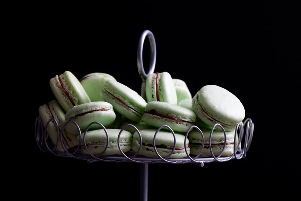 Macaroons verdes Fotografia De Stock