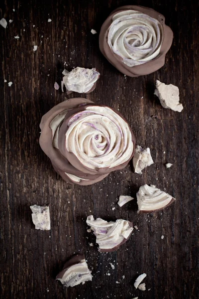 Meringue rose — Stock Photo, Image