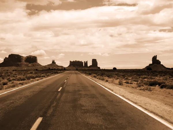 Strada per Monument Valley — Foto Stock