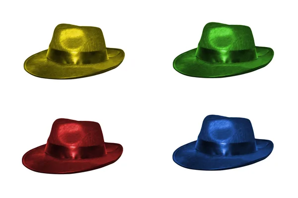 Quatre chapeaux colorés — Photo
